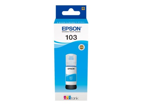 Epson 103 - 65 ml - cyjan - oryginał - wkład atramentu - dla Epson L1210, L3210, L3211, L3250, L3251, L3256, L3260, L3266; EcoTa
