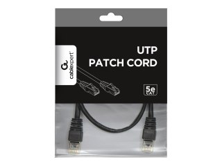 Gembird - Kabel krosowy - RJ-45 (M) do RJ-45 (M) - 1 m - CAT 5e - odlewany - czarny