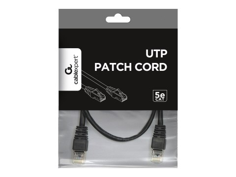 Gembird - Kabel krosowy - RJ-45 (M) do RJ-45 (M) - 1 m - CAT 5e - odlewany - czarny