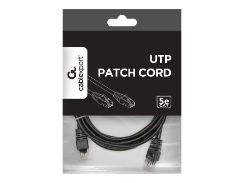 Gembird - Kabel krosowy - RJ-45 (M) do RJ-45 (M) - 2 m - CAT 5e - odlewany - czarny