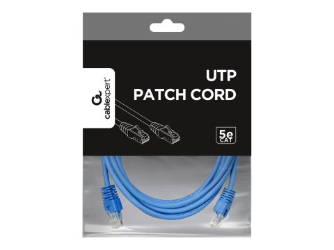 Gembird - Kabel krosowy - RJ-45 (M) do RJ-45 (M) - 3 m - UTP - CAT 5e - odlewany - niebieski