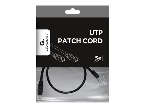 Gembird - Kabel krosowy - RJ-45 (M) do RJ-45 (M) - 50 cm - CAT 5e - odlewany - czarny