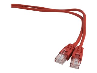 Gembird - Kabel krosowy - RJ-45 (M) do RJ-45 (M) - 50 cm - CAT 5e - odlewany - czerwony
