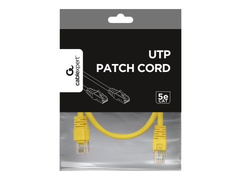 Gembird - Kabel krosowy - RJ-45 (M) do RJ-45 (M) - 50 cm - UTP - CAT 5e - odlewany - żółty