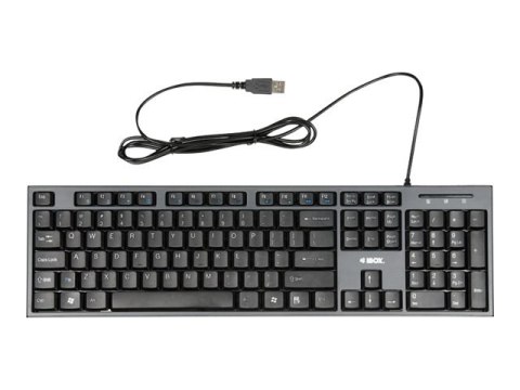 IBOX Desktop Kit - Zestaw klawiatura i mysz - USB - QWERTY - czarny