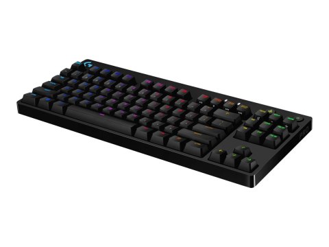 Logitech G Pro Mechanical Gaming Keyboard - Klawiatura - podświetlenie - USB - Międzynarodowy USA - przełącznik: GX Blue Clicky 