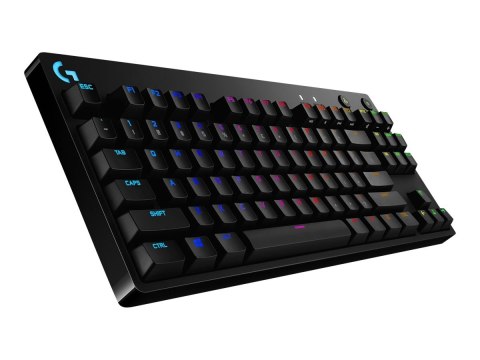 Logitech G Pro Mechanical Gaming Keyboard - Klawiatura - podświetlenie - USB - Międzynarodowy USA - przełącznik: GX Blue Clicky 