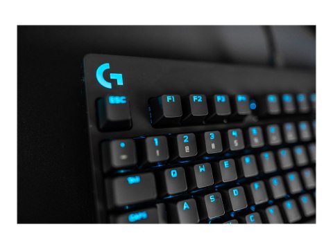 Logitech G Pro Mechanical Gaming Keyboard - Klawiatura - podświetlenie - USB - Międzynarodowy USA - przełącznik: GX Blue Clicky 