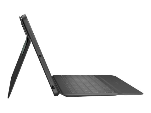Logitech Rugged Folio - Etui na klawiaturę - Apple Smart connector - QWERTY - Wielka Brytania - dla Apple 10.2-inch iPad (7. gen