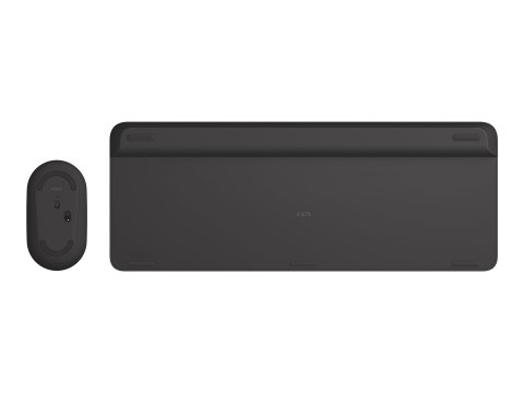 Logitech Slim Wireless Combo MK470 - Zestaw klawiatura i mysz - bezprzewodowa - 2.4 GHz - Międzynarodowy USA - grafitowy
