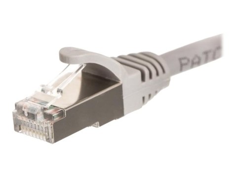 Netrack - Kabel krosowy - RJ-45 (M) do RJ-45 (M) - 1 m - FTP - CAT 6 - ładowany, bez wystających elementów - szary