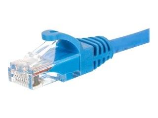 Netrack - Kabel krosowy - RJ-45 (M) do RJ-45 (M) - 1 m - UTP - CAT 5e - odlewany, bez wystających elementów - niebieski