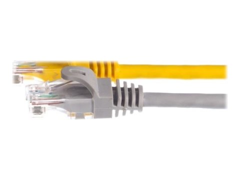 Netrack - Kabel krosowy - RJ-45 (M) do RJ-45 (M) - 10 m - UTP - CAT 5e - ładowany, bez wystających elementów - szary