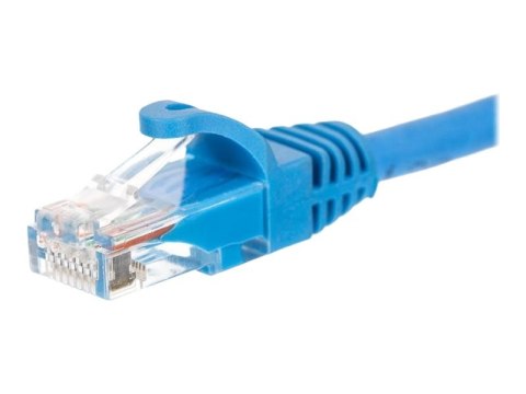 Netrack - Kabel krosowy - RJ-45 (M) do RJ-45 (M) - 2 m - UTP - CAT 5e - ładowany, bez wystających elementów - niebieski