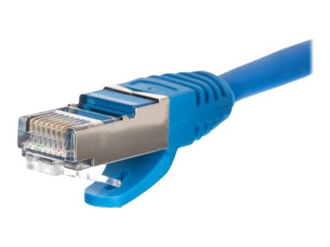 Netrack - Kabel krosowy - RJ-45 (M) do RJ-45 (M) - 3 m - S/FTP - CAT 5e - odlewany, bez wystających elementów - niebieski