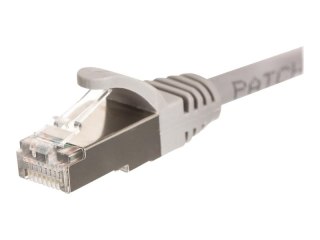 Netrack - Kabel krosowy - RJ-45 (M) do RJ-45 (M) - 3 m - S/FTP - CAT 6 - odlewany, bez wystających elementów - szary