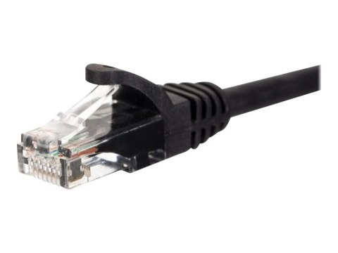 Netrack - Kabel krosowy - RJ-45 (M) do RJ-45 (M) - 3 m - UTP - CAT 5e - ładowany, odlewany, bez wystających elementów - czarny