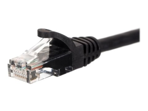 Netrack - Kabel krosowy - RJ-45 (M) do RJ-45 (M) - 3 m - UTP - CAT 5e - ładowany, odlewany, bez wystających elementów - czarny