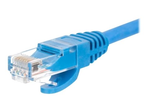 Netrack - Kabel krosowy - RJ-45 (M) do RJ-45 (M) - 3 m - UTP - CAT 6 - odlewany, bez wystających elementów - niebieski