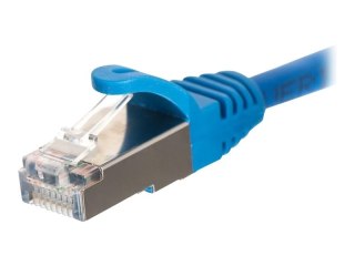 Netrack - Kabel krosowy - RJ-45 (M) do RJ-45 (M) - 5 m - S/FTP - CAT 5e - odlewany, bez wystających elementów - niebieski