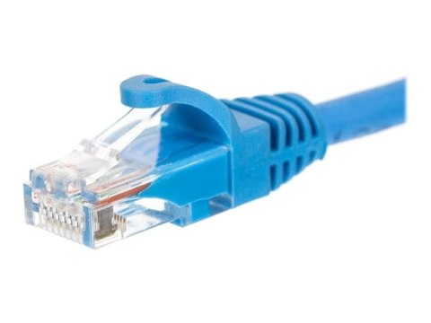 Netrack - Kabel krosowy - RJ-45 (M) do RJ-45 (M) - 5 m - UTP - CAT 5e - odlewany, bez wystających elementów - niebieski