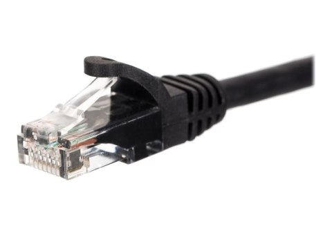 Netrack - Kabel krosowy - RJ-45 (M) do RJ-45 (M) - 5 m - UTP - CAT 5e - odlewany, bez wystających elementów, nieruchomy - czarny