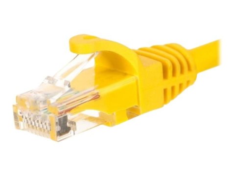 Netrack - Kabel krosowy - RJ-45 (M) do RJ-45 (M) - 5 m - UTP - CAT 5e - odlewany, bez wystających elementów - żółty