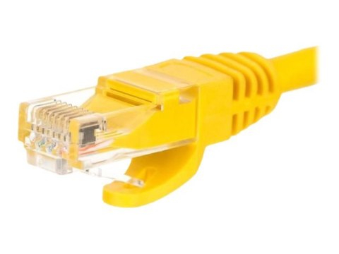 Netrack - Kabel krosowy - RJ-45 (M) do RJ-45 (M) - 5 m - UTP - CAT 5e - odlewany, bez wystających elementów - żółty