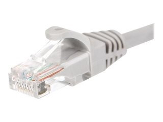 Netrack - Kabel krosowy - RJ-45 (M) do RJ-45 (M) - 5 m - UTP - CAT 6 - odlewany, bez wystających elementów - szary
