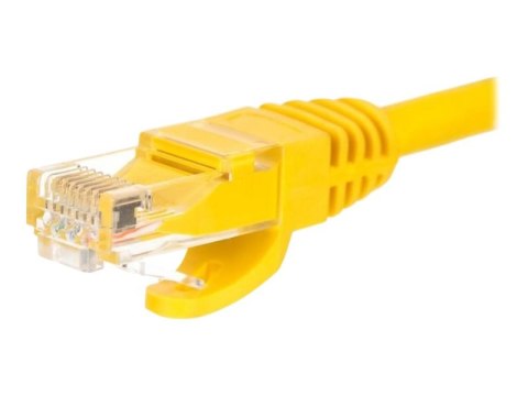 Netrack - Kabel krosowy - RJ-45 (M) do RJ-45 (M) - 5 m - UTP - CAT 6 - odlewany, bez wystających elementów - żółty