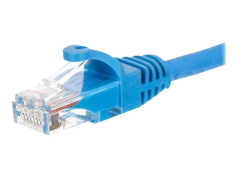 Netrack - Kabel krosowy - RJ-45 (M) do RJ-45 (M) - 50 cm - UTP - CAT 5e - odlewany, bez wystających elementów - niebieski