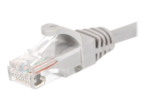 Netrack - Kabel krosowy - RJ-45 (M) do RJ-45 (M) - 50 cm - UTP - CAT 5e - odlewany, bez wystających elementów - szary