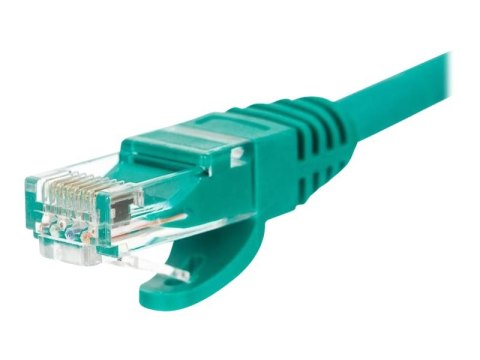Netrack - Kabel krosowy - RJ-45 (M) do RJ-45 (M) - 50 cm - UTP - CAT 5e - odlewany, bez wystających elementów - zielony