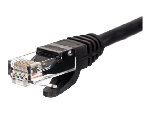 Netrack - Kabel krosowy - RJ-45 (M) do RJ-45 (M) - 50 cm - UTP - CAT 6 - odlewany, bez wystających elementów - czarny