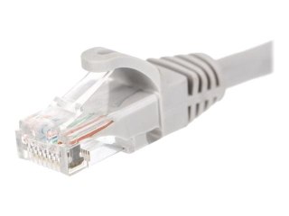 Netrack - Kabel krosowy - RJ-45 (M) do RJ-45 (M) - 50 cm - UTP - CAT 6 - odlewany, bez wystających elementów, nieruchomy - szary