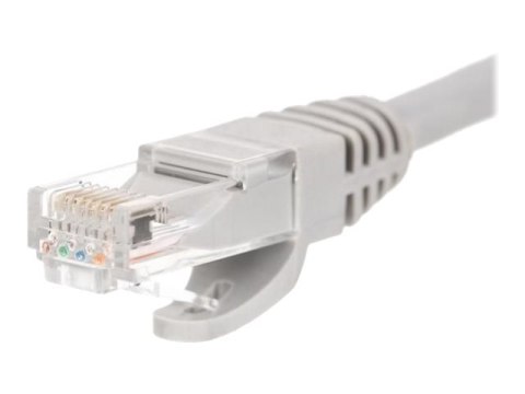 Netrack - Kabel krosowy - RJ-45 (M) do RJ-45 (M) - 50 cm - UTP - CAT 6 - odlewany, bez wystających elementów, nieruchomy - szary