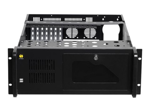 Netrack Server Case - Montowany w stojaku 4U - rozszerzenie ATX - czarny