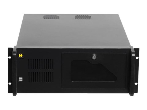 Netrack Server Case - Montowany w stojaku 4U - rozszerzenie ATX - czarny
