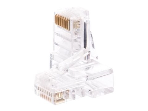 Netrack - Złącze sieciowe - RJ-45 (M) - UTP - CAT 5e - bezbarwny (pakiet 100)