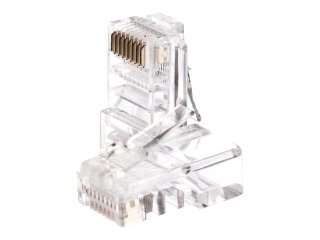 Netrack - Złącze sieciowe - RJ-45 (M) - UTP - CAT 5e - bezbarwny (pakiet 100)