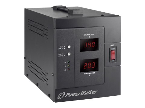 PowerWalker AVR 3000 SIV FR - Automatyczny regulator napięcia - AC 230 V - 2400 wat - 3000 VA - złącza wyjściowe: 2