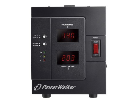 PowerWalker AVR 3000 SIV FR - Automatyczny regulator napięcia - AC 230 V - 2400 wat - 3000 VA - złącza wyjściowe: 2