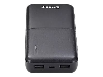 Sandberg SAVER - Powerbank - 20000 mAh - 2.4 A - 2 złącza wychodzące (USB)