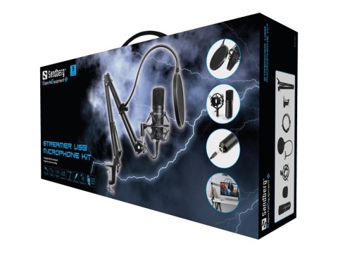 Sandberg Streamer USB Microphone Kit - Mikrofon - USB