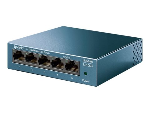 TP-Link LiteWave LS105G - Przełącznik - niezarządzalny - 5 x 10/100/1000 - stacjonarny - AC 220 V
