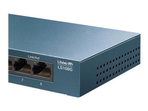 TP-Link LiteWave LS108G - Przełącznik - niezarządzalny - 8 x 10/100/1000 - stacjonarny - AC 220 V
