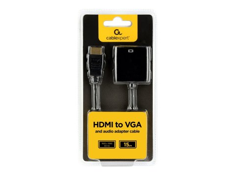 Cablexpert A-HDMI-VGA-03 - Konwerter wideo - HDMI - VGA