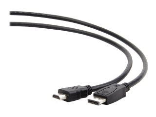 Cablexpert CC-DP-HDMI-3M - Kabel przejściowy - DisplayPort 20-pin męski do HDMI męski - 3 m - ekranowana