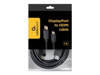 Cablexpert CC-DP-HDMI-6 - Kabel przejściowy - DisplayPort 20-pin męski do HDMI męski - 1.8 m