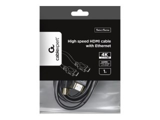 Cablexpert CC-HDMI4L-1M - Kabel HDMI z Ethernet - HDMI męski do HDMI męski - 1 m